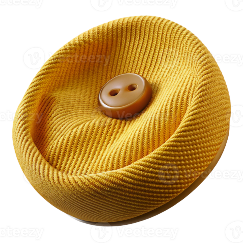 extraordinary rustic Mustard Yellow Corduroy Fabric Button Detail Transparent Background genuine png