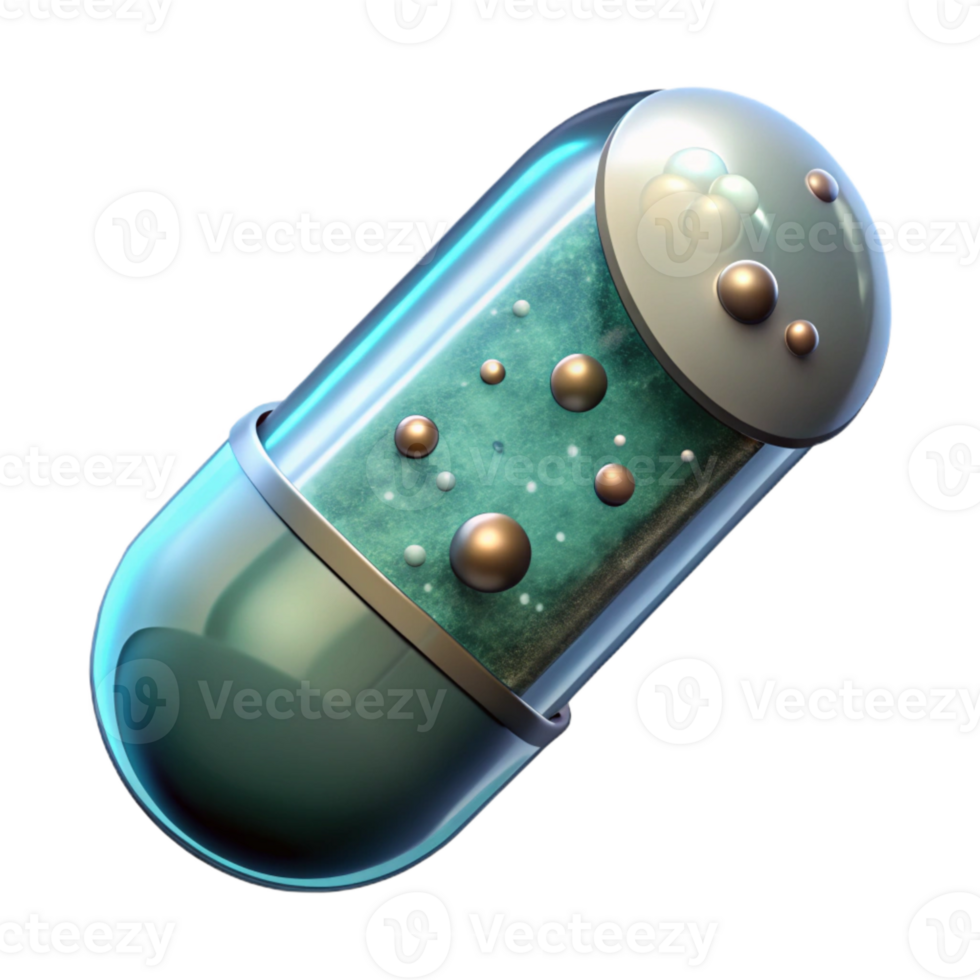 extraordinary modern Nanobot Capsule Dissolving Isolated premium png