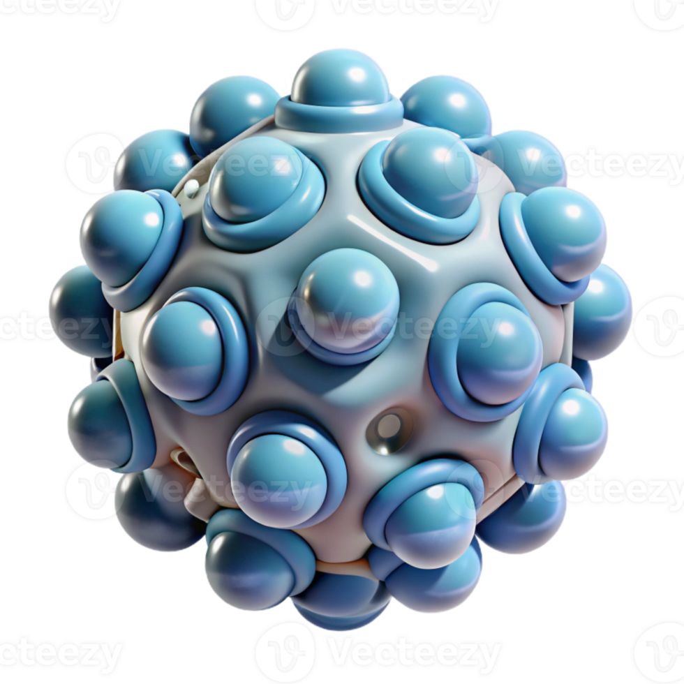 impressive abstract Nanobot Cluster with Microscopic Detail Transparent Background genuine png