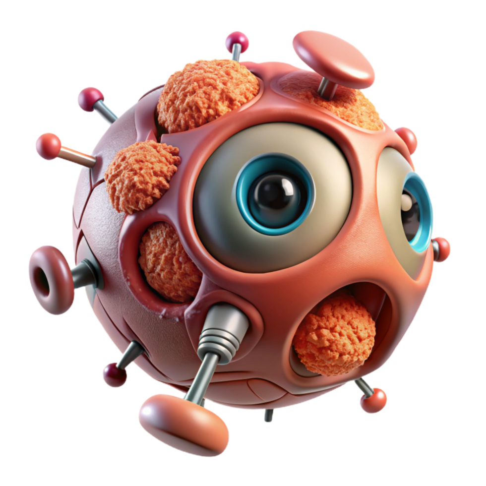 dramatic traditional Nanobot Repairing Damaged Nerve Isolated exclusive png