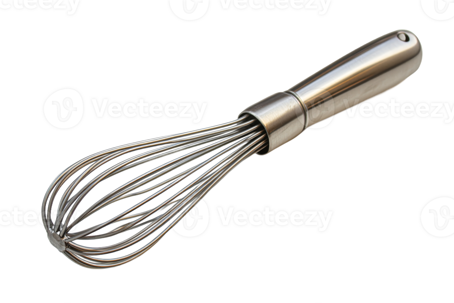 Whisk made of stainless steel with a modern design png