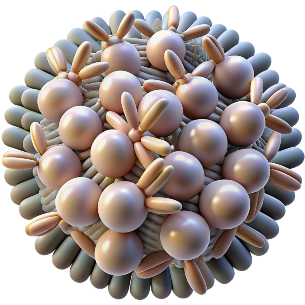 elegant artistic Nanobot Swarm Abstract Pattern Transparent detailed png