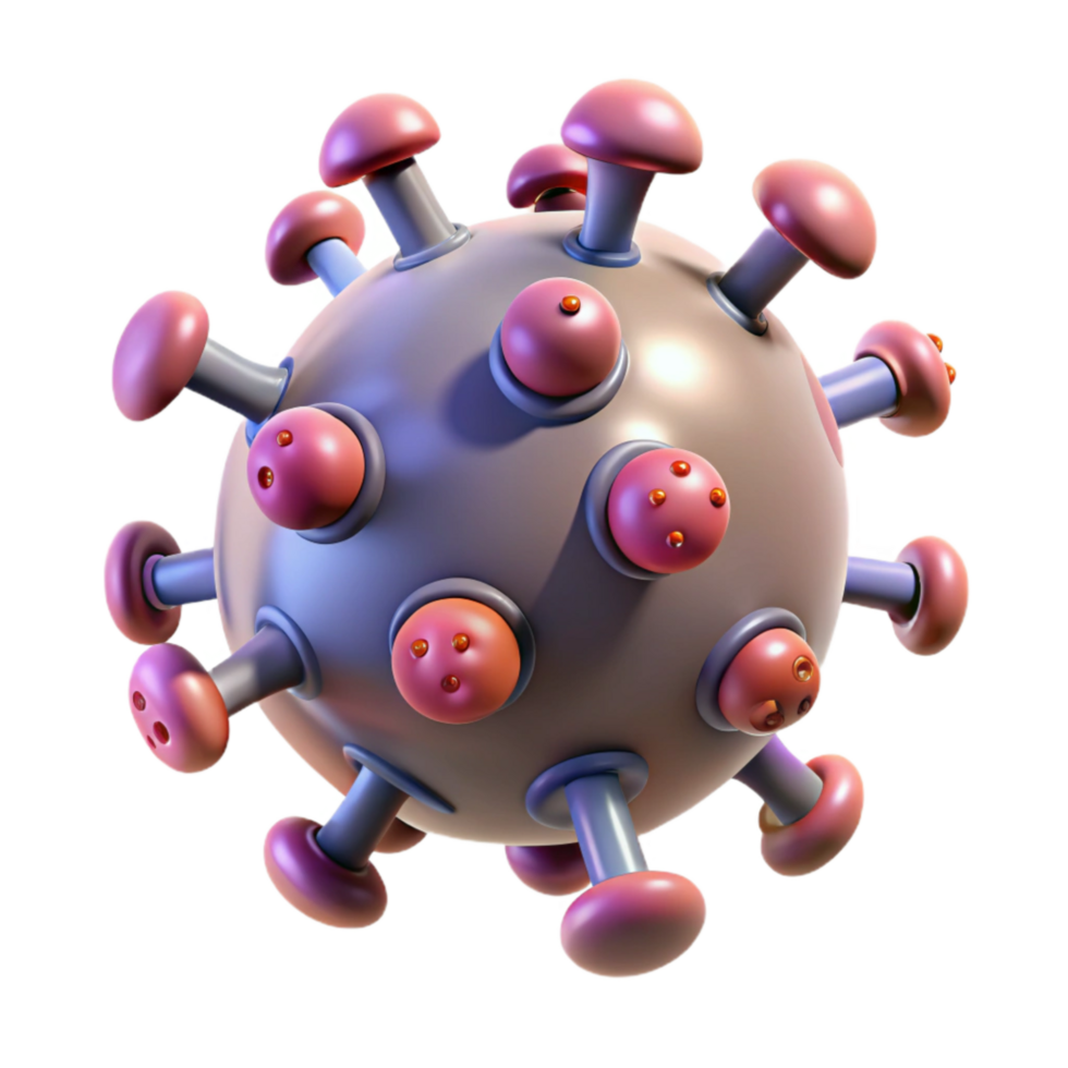 serene vintage Nanobot Swarm Targeting Cancer Cell Isolated Element detailed png