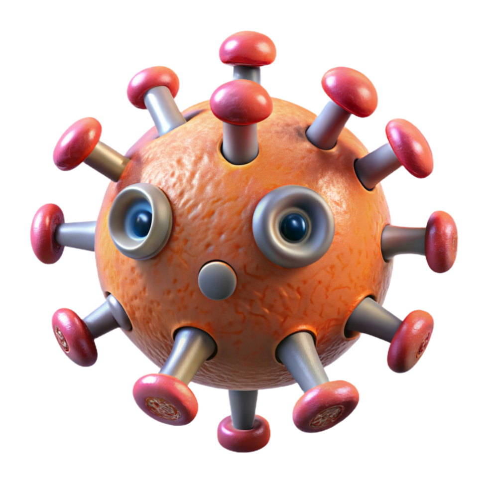 elegant artistic Nanobot Targeting Virus Isolated high quality png