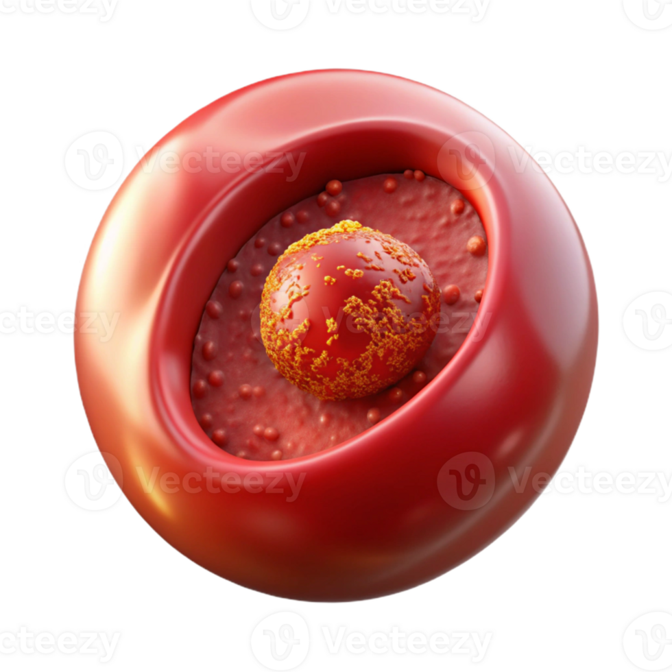 impressive minimalist Nanotech Blood Cell Analysis Transparent Background exclusive png