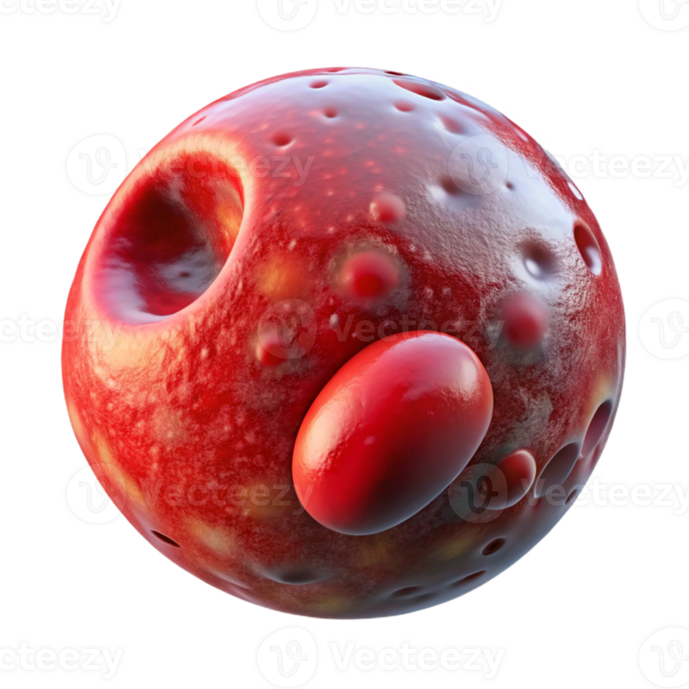 serene abstract Nanotech Blood Cell Analysis Transparent Background authentic png