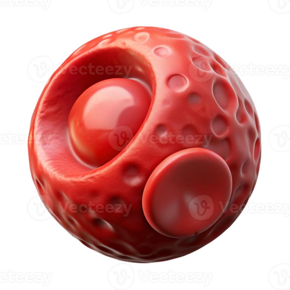 beautiful artistic Nanotech Blood Cell Analysis Transparent Background high quality png