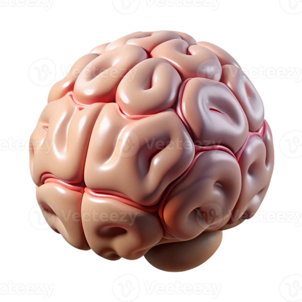elegant contemporary Nanotech Brain Scan Front View Cutout Element original png