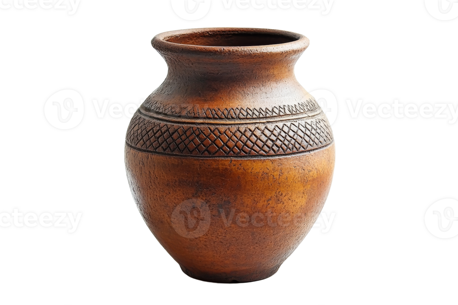 Beautiful handcrafted ceramic vase with intricate design png