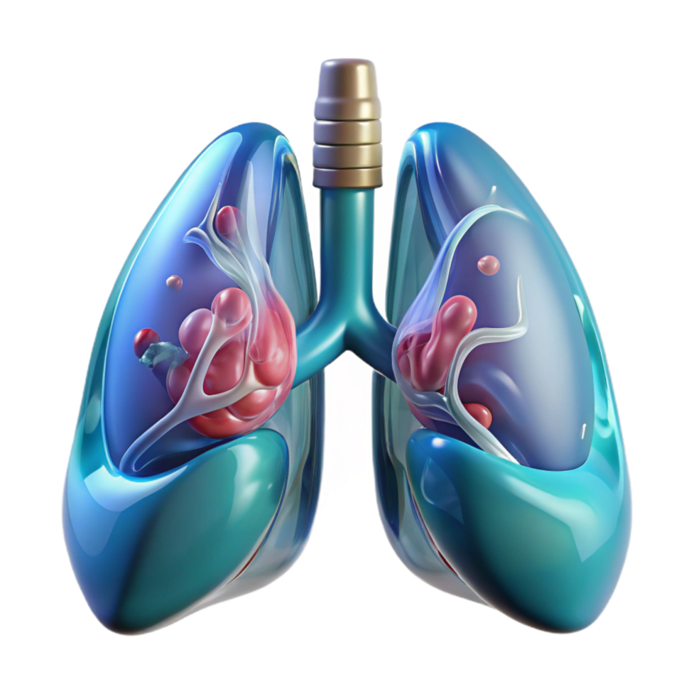 wonderful abstract Nanotech Enhanced Respiratory System Transparent original png