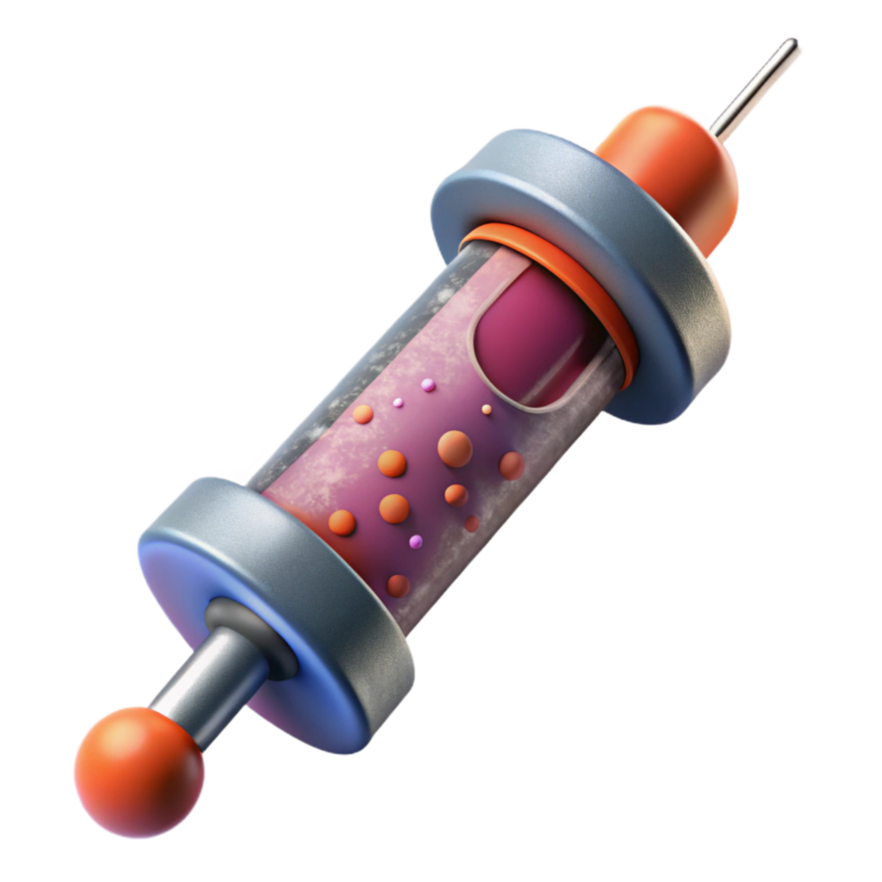 magnificent classic Nanotech Enhanced Syringe Isolated premium png
