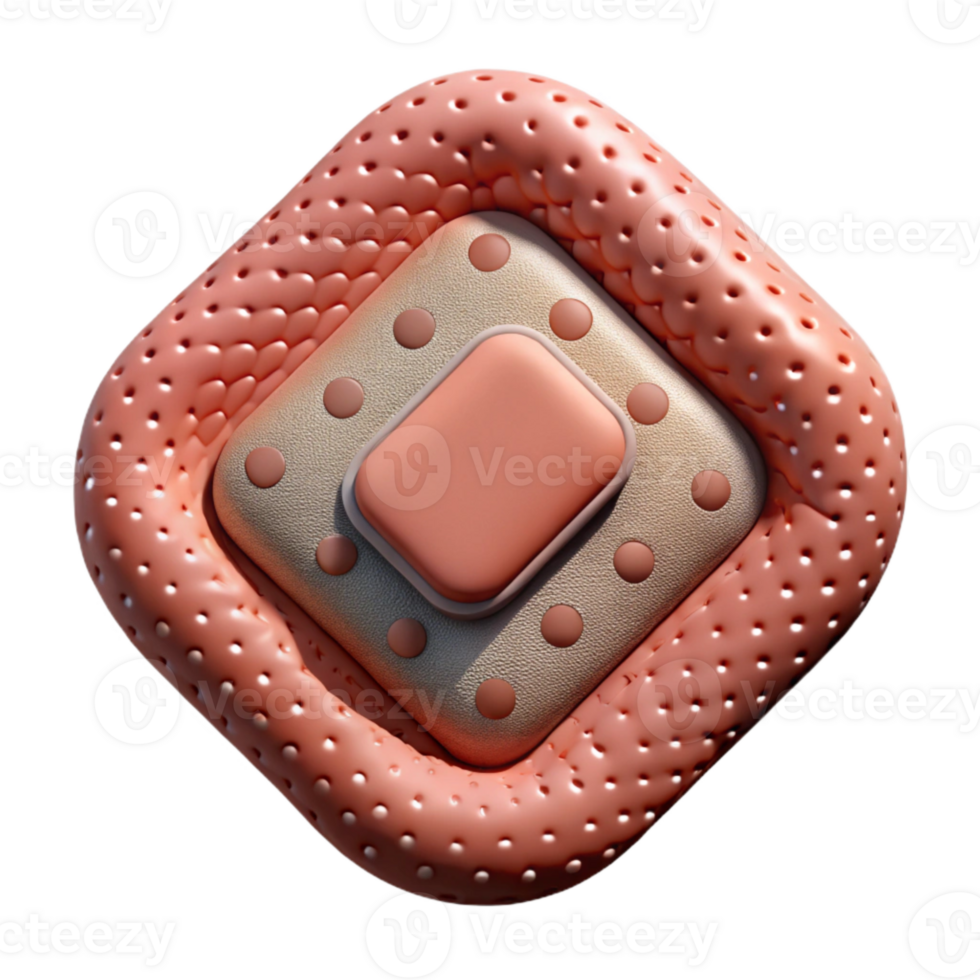 vibrant traditional Nanotech Medical Patch Top View Cutout authentic png