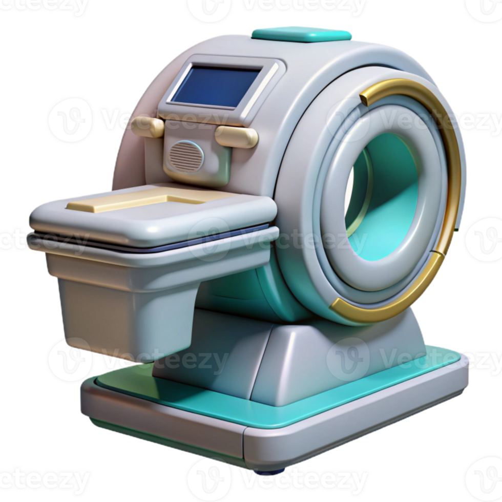 magnificent vintage Nanotech Powered Medical Scanner Isolated png
