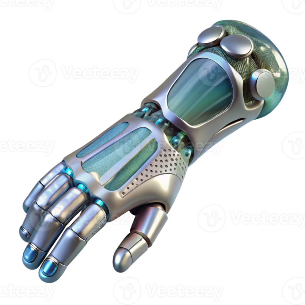 wonderful abstract Nanotech Powered Prosthetic Limb Transparent premium png