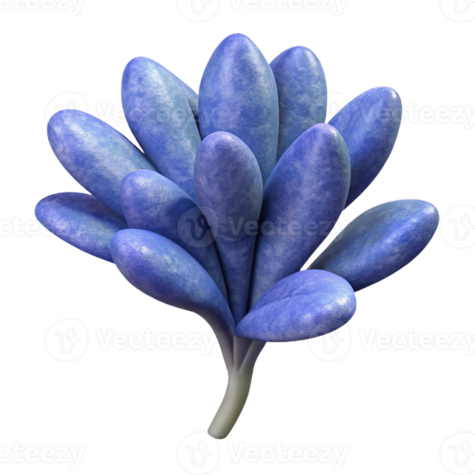 serene classic Natural Dye Plant Indigo Sprig Transparent Background authentic png
