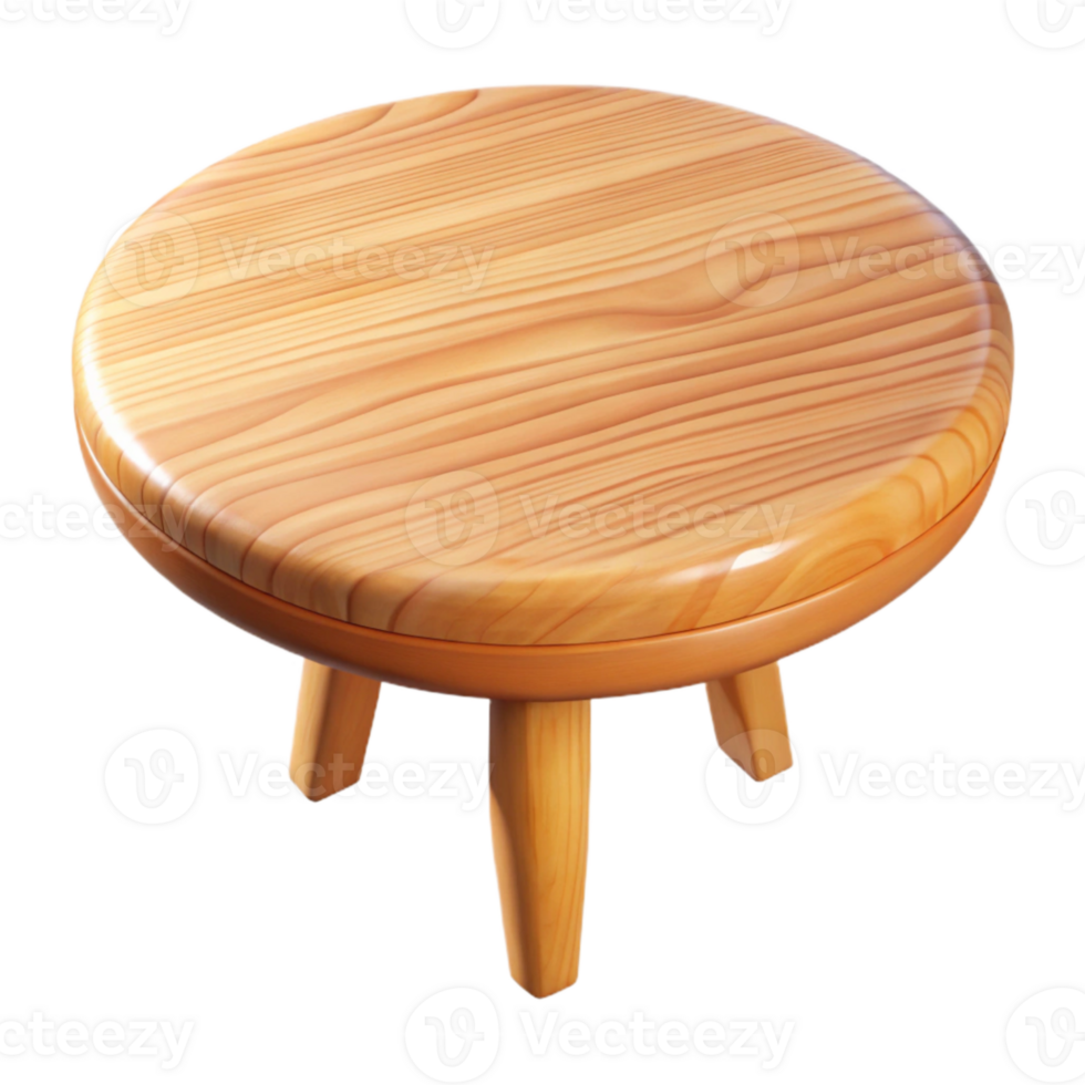 vibrant artistic Natural Light Wood Table Top Transparent Background high quality png