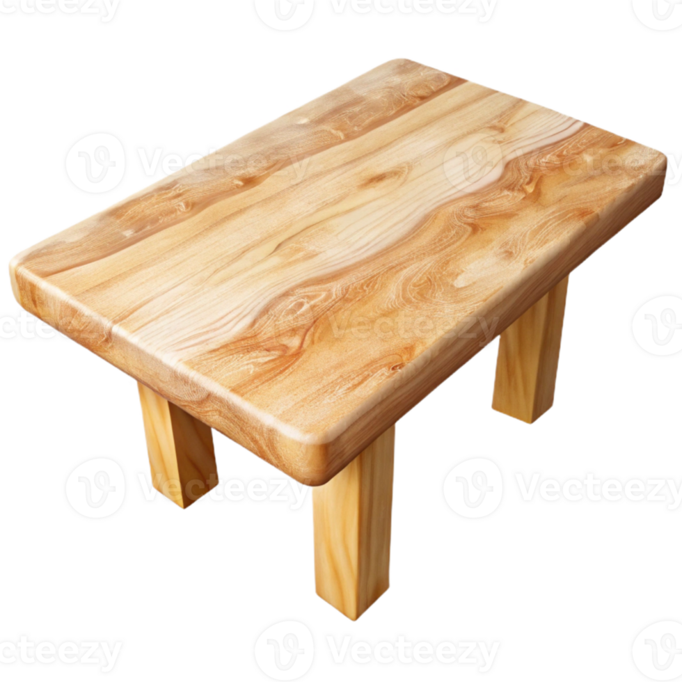 magnificent rustic Natural Light Wood Table Top Transparent Background professional png