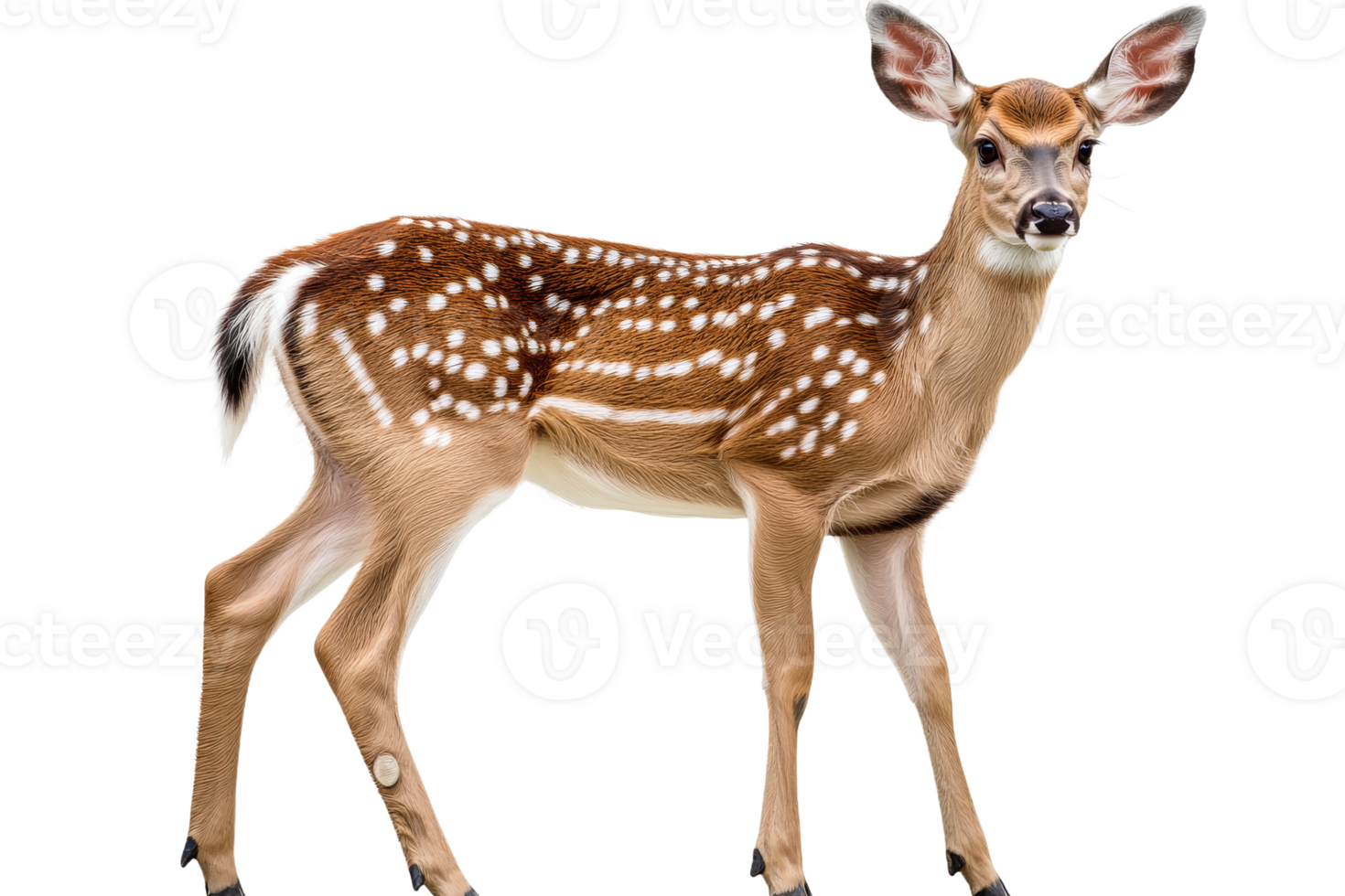 Young deer standing still in a natural pose png