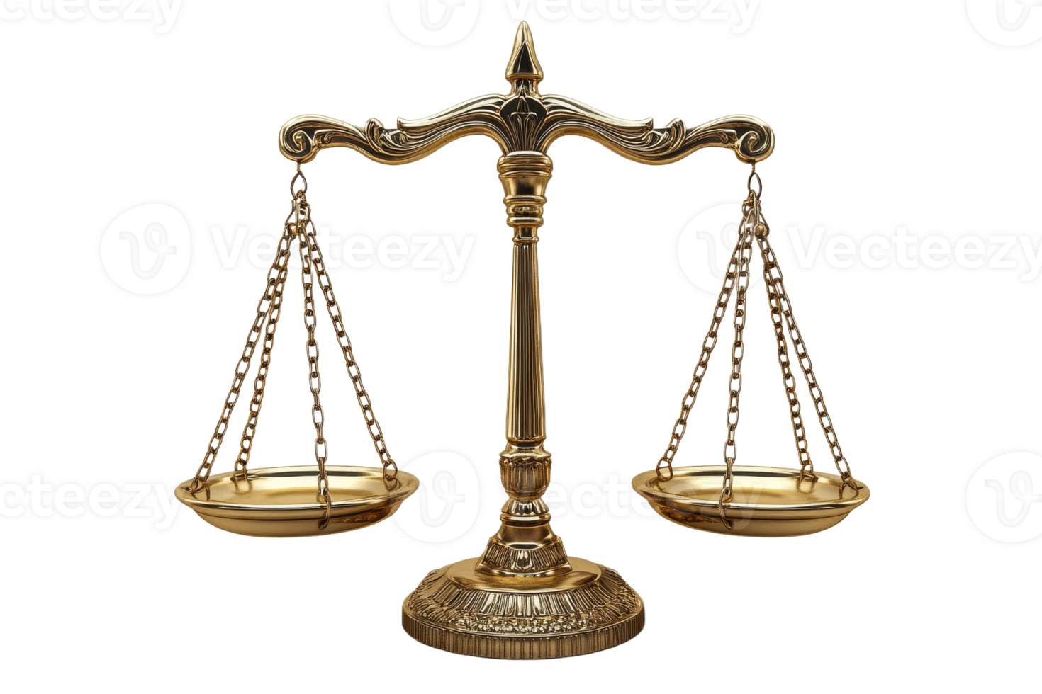Gold balance scale symbolizing justice and fairness png
