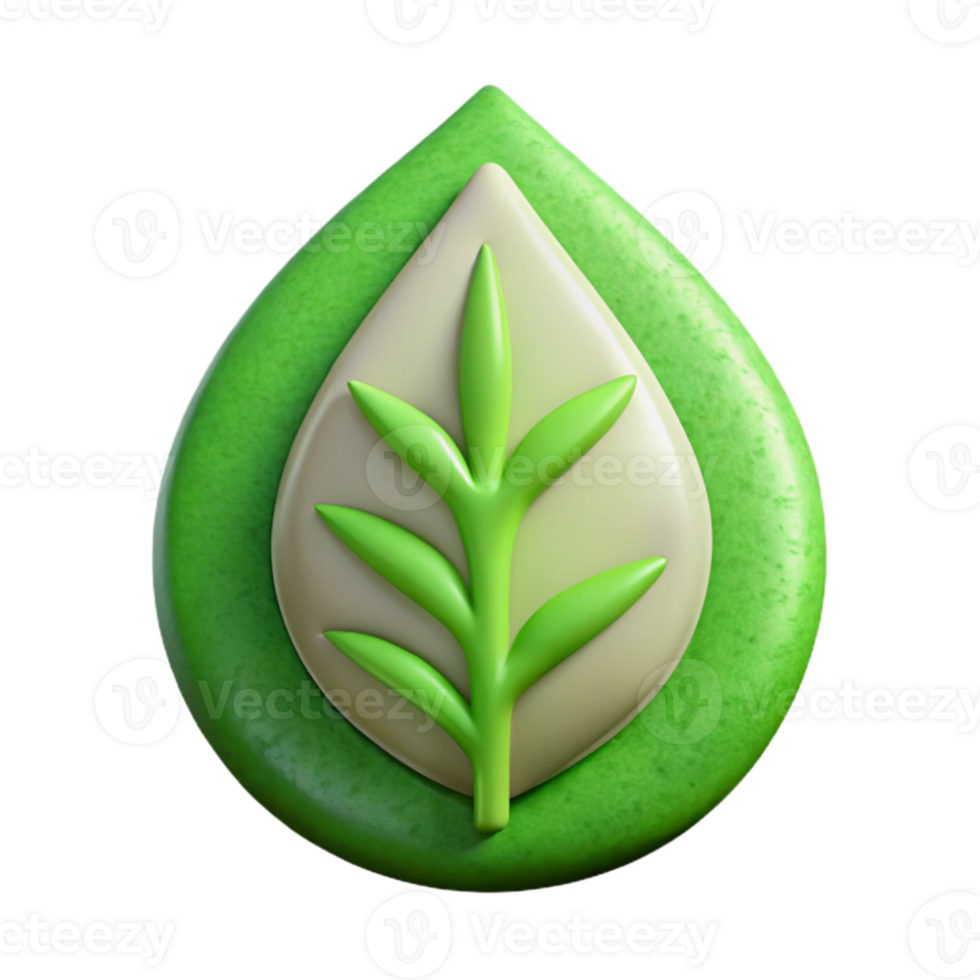 impressive modern Nature Conservation Symbol Isolated Green Leaf original png