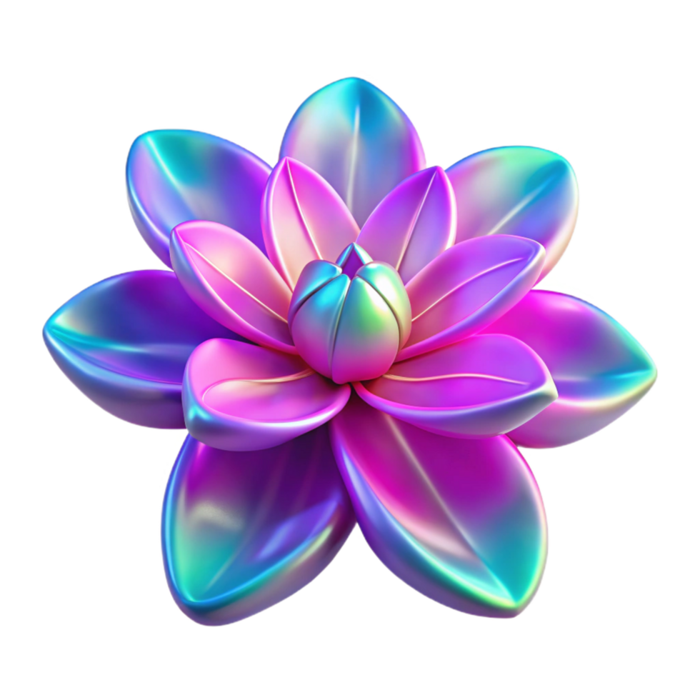 elegant rustic Neon Flower Petals Transparent Element high resolution png