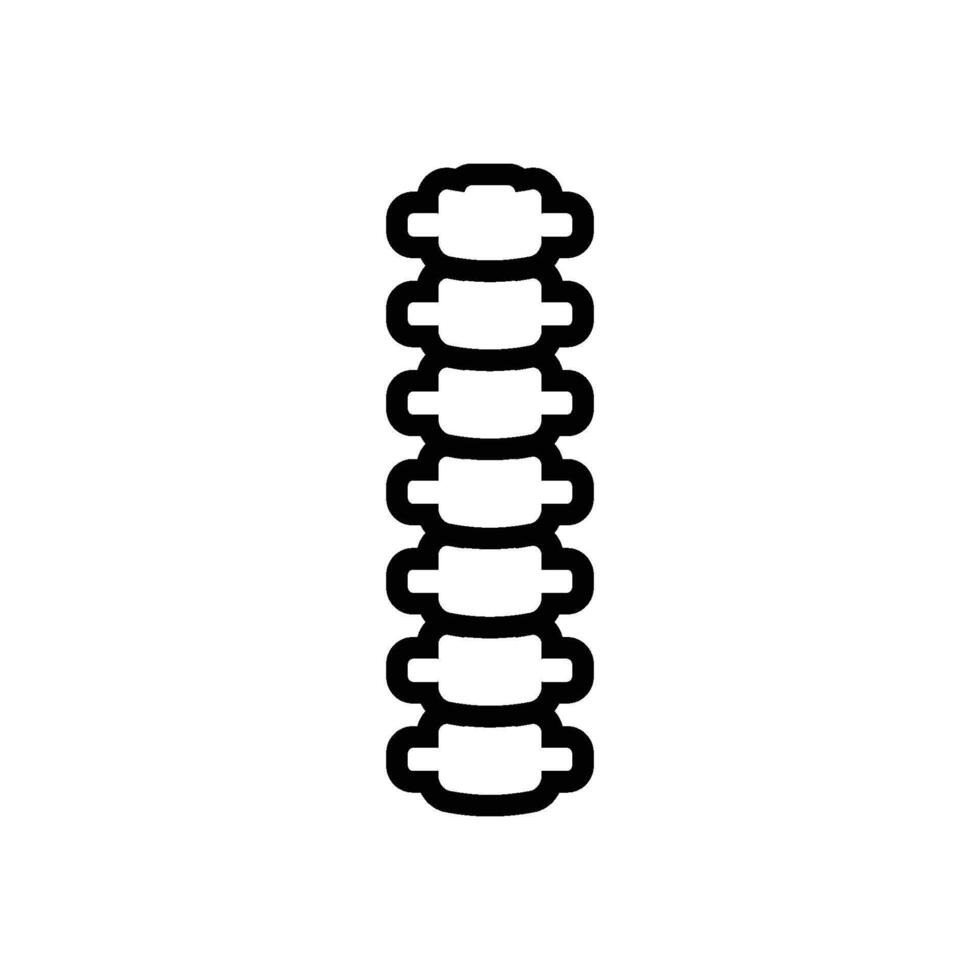 Spine icon logo design template isolated illustration vector