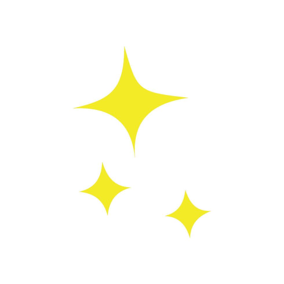 Sparkle icon logo design template isolated illustration vector