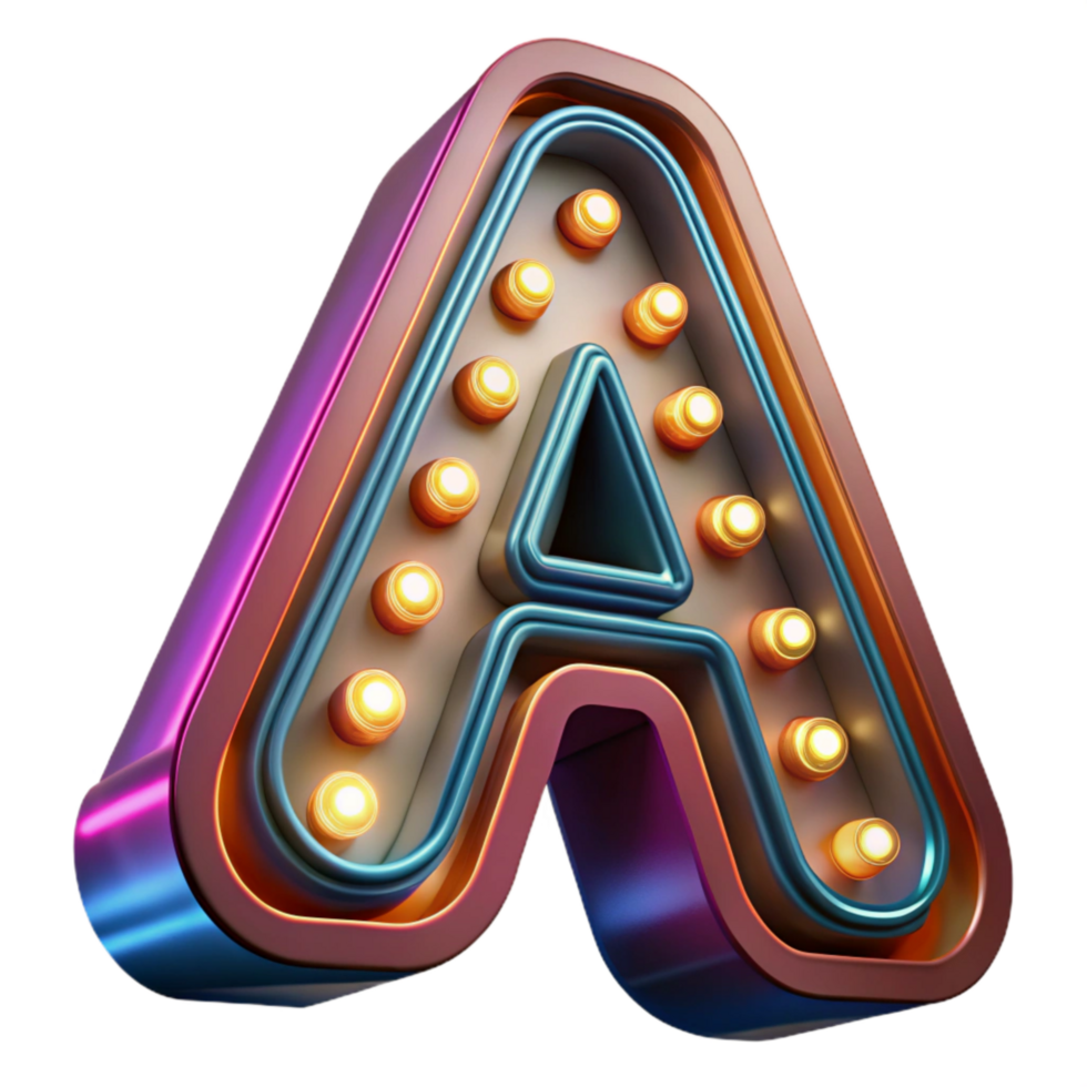 wonderful rustic Neon Sign Isolated with Retro Font high resolution png