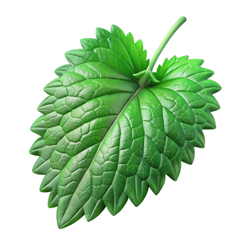 wonderful modern Nettle Leaves Isolated with Deep Green Color professional png