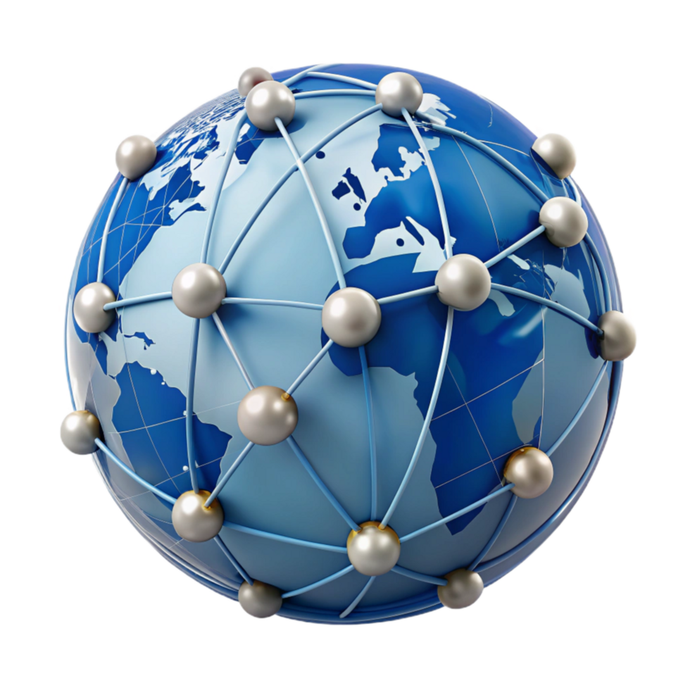 extraordinary creative Network Connections Global Map Transparent Background genuine png