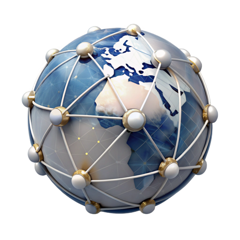 wonderful abstract Network Connections Global Map Transparent Background original png