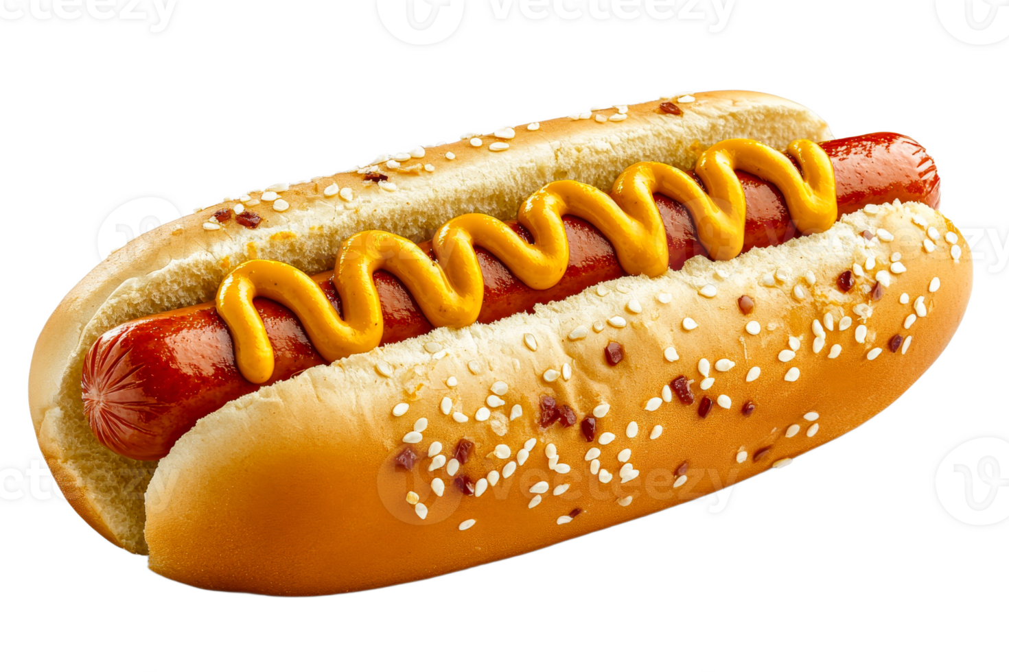 Enjoying a hot dog with mustard on a sunny day png