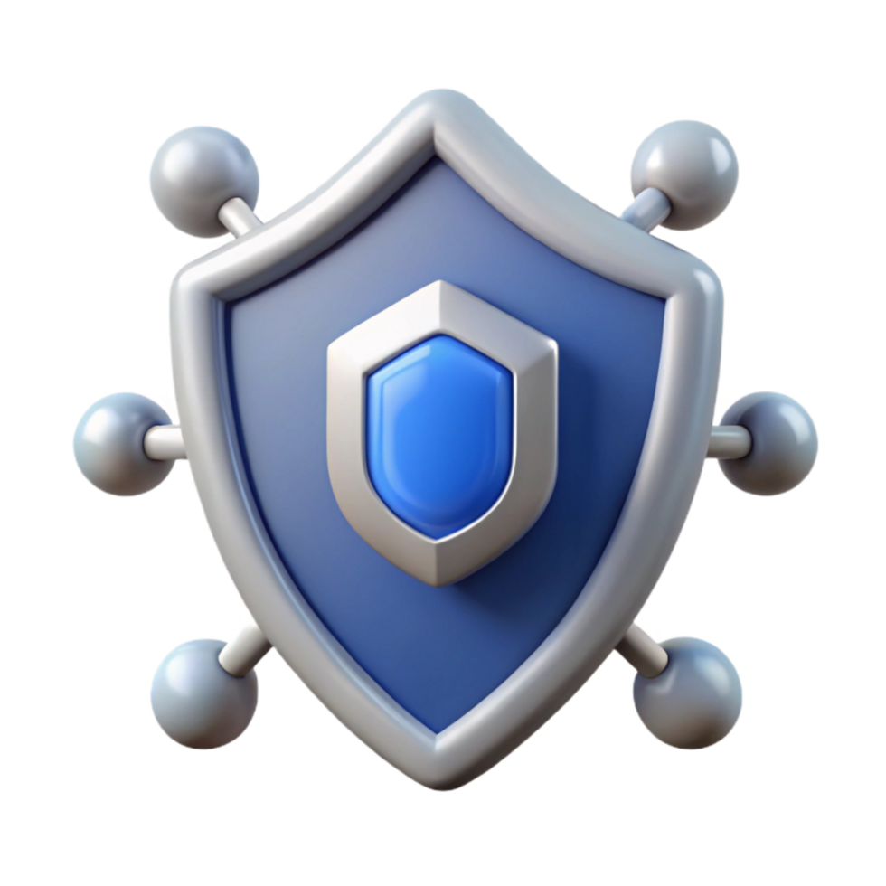 dramatic traditional Network Security Icon Isolated with Shield Graphic genuine png