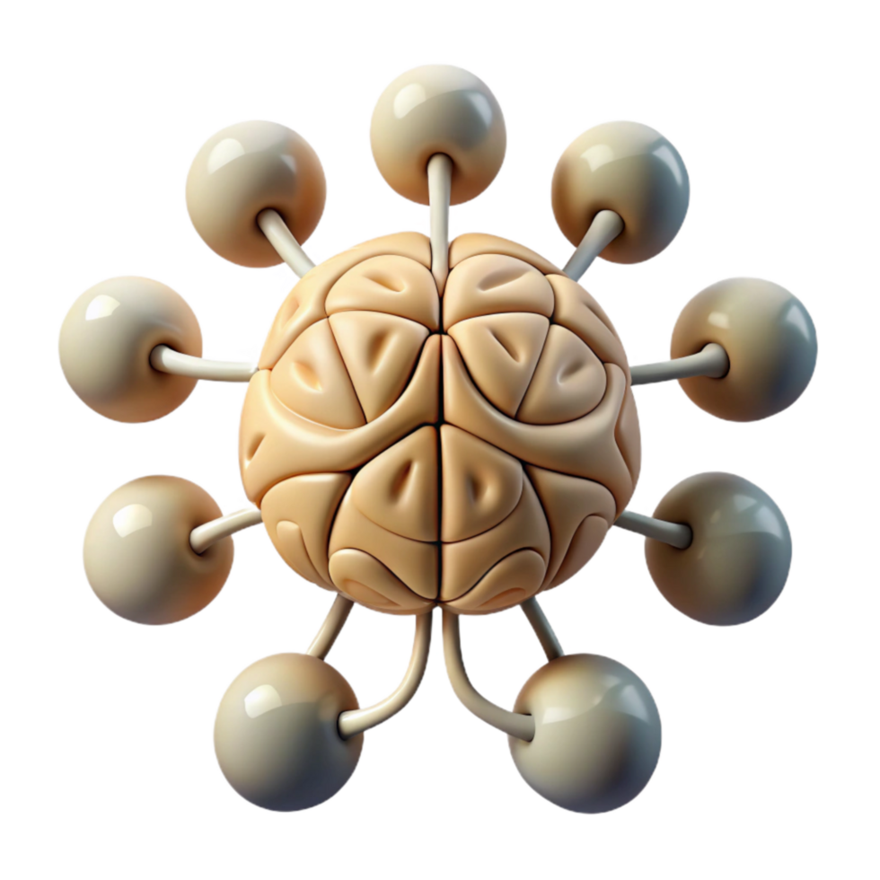 magnificent contemporary Neural Adaptability Diagram Isolated with Clear Lines genuine png