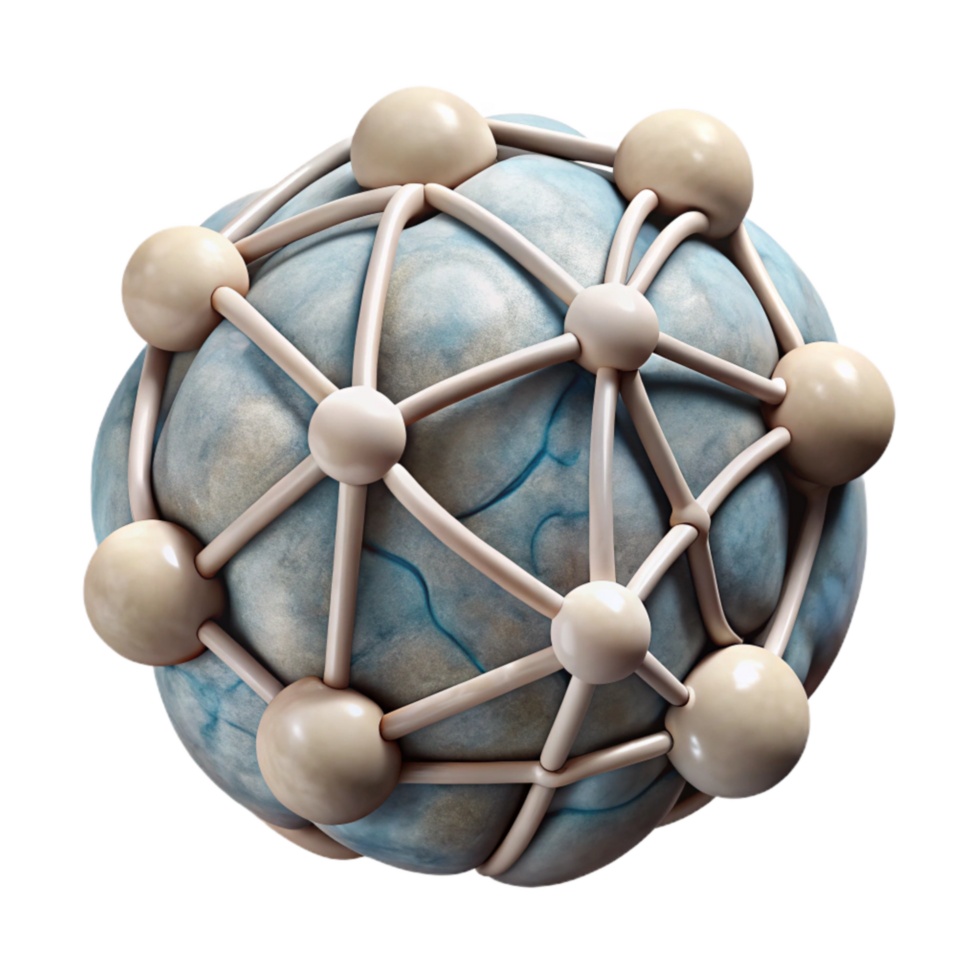 serene traditional Neural Connection Icon Synapse Design Isolated original png