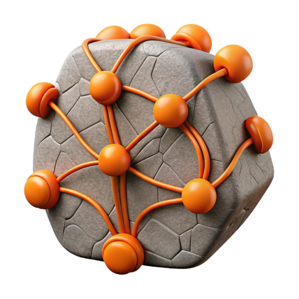 beautiful classic Neural Interface Connection Orange Wires Cutout exclusive png