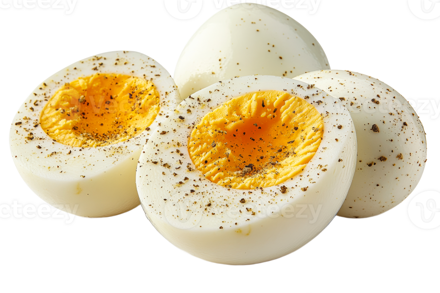Deliciously prepared boiled eggs ready to enjoy png