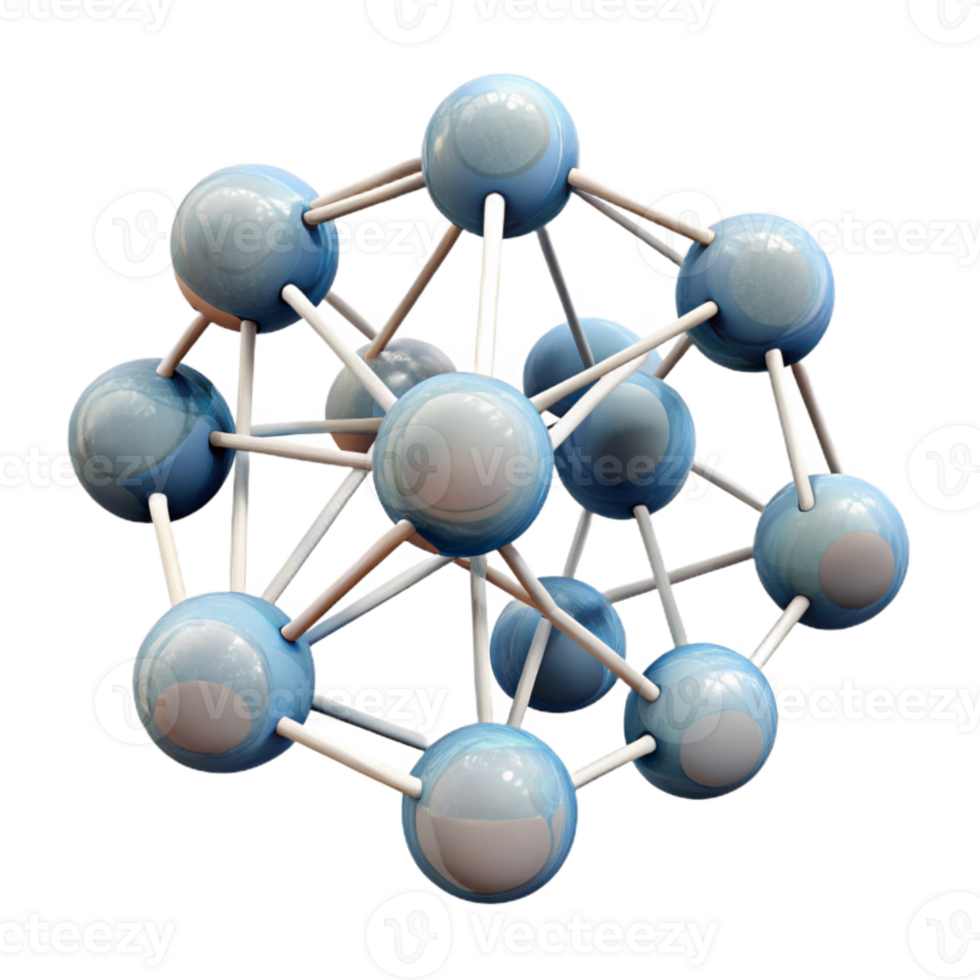 dramatic abstract Neural Network Nodes Connected Lines Transparent Background original png