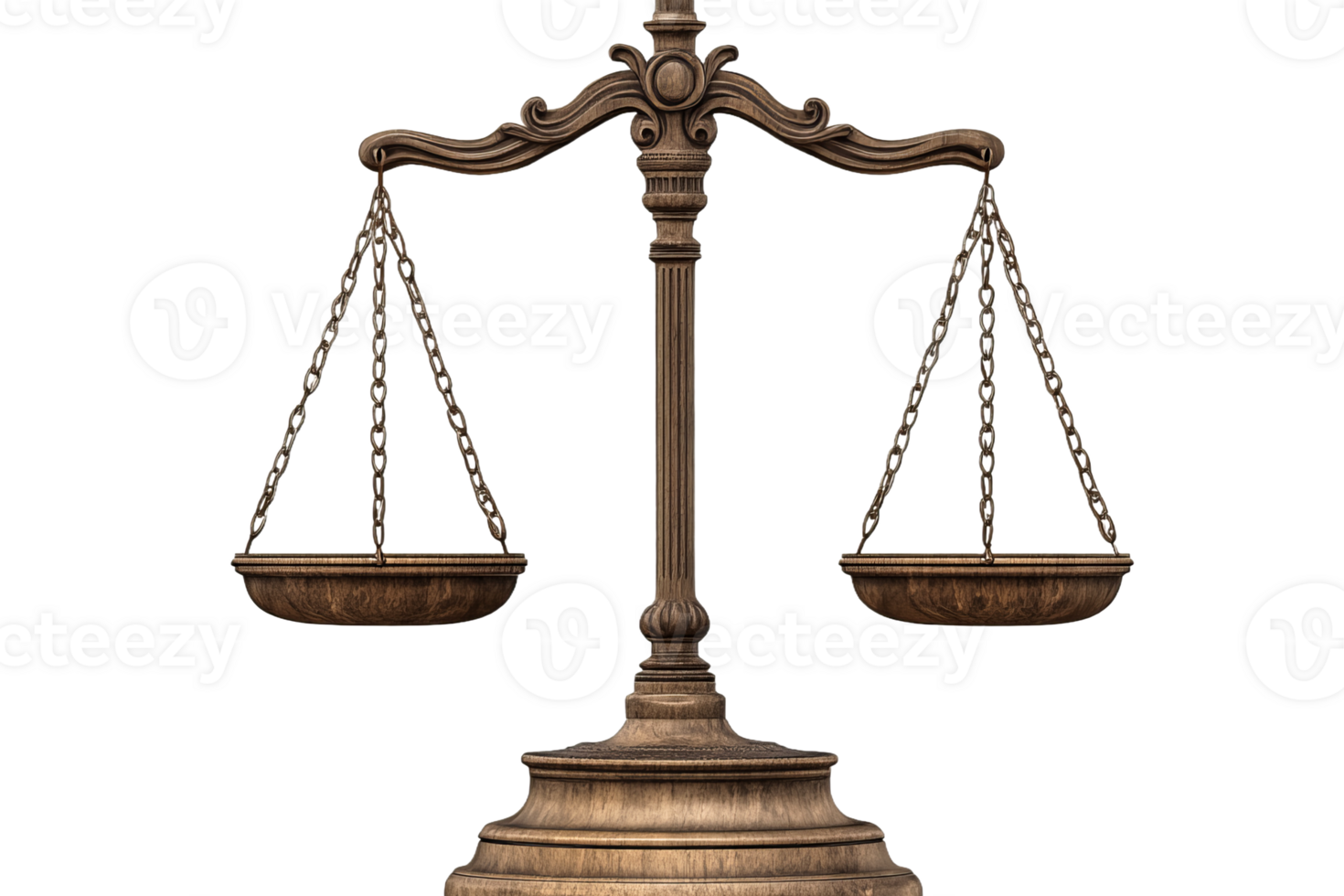 Symbol of justice with classic balance scales displayed png