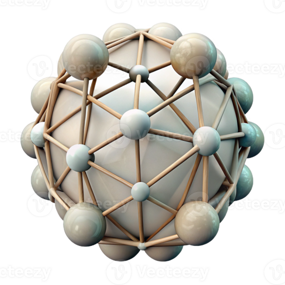 impressive modern Neural Network Structure Complex Design Transparent Background exclusive png
