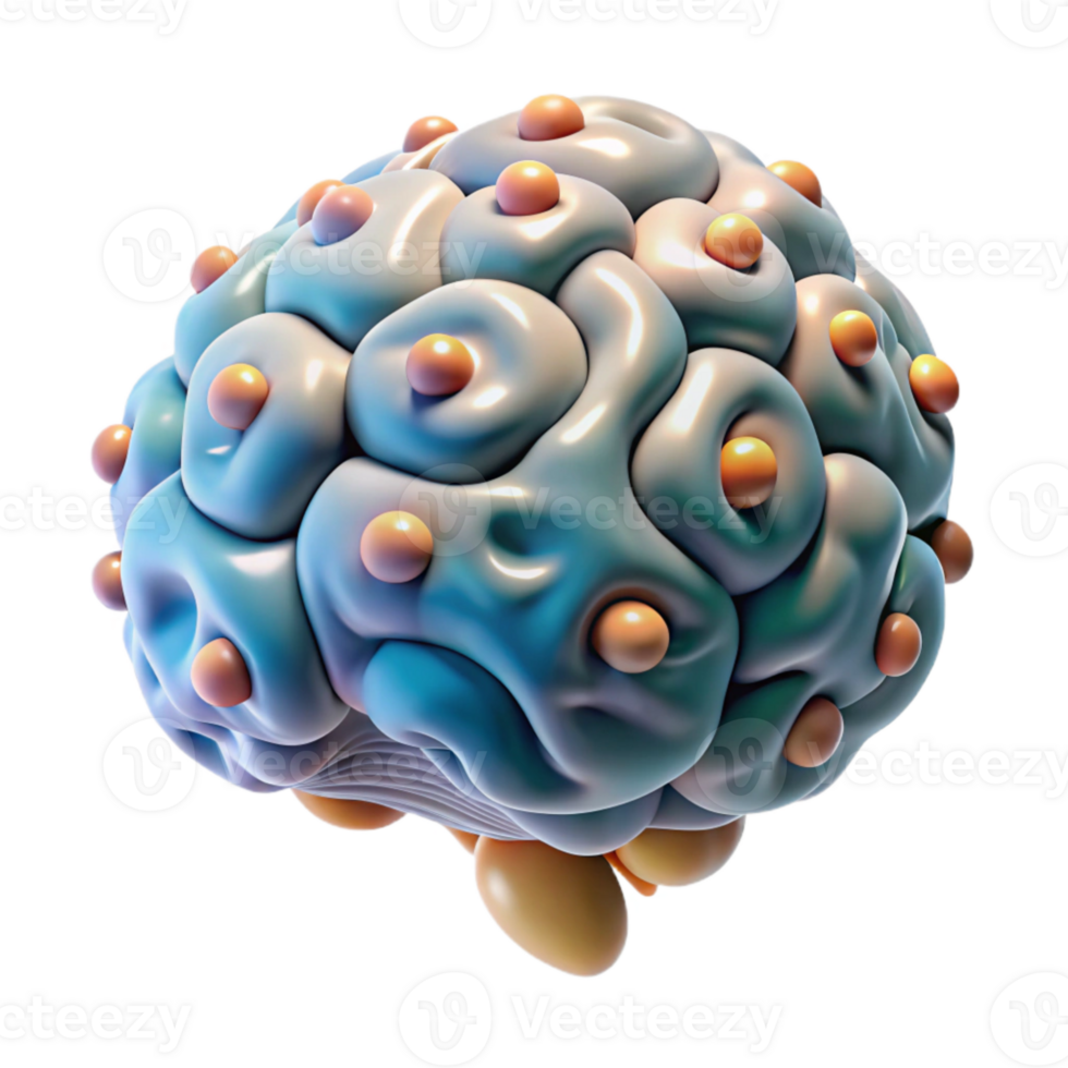 dramatic modern Neurogenesis Illustration Isolated Transparent Background authentic png