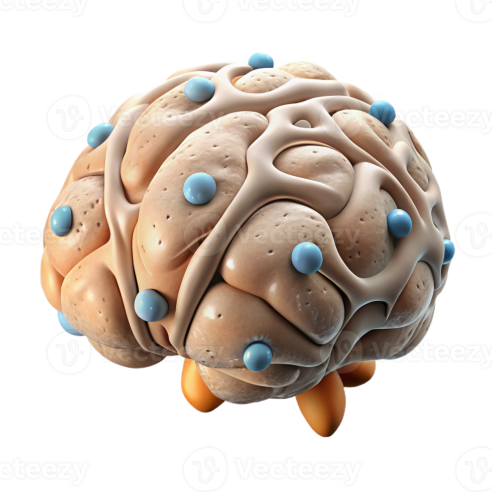 wonderful abstract Neurogenesis Illustration Isolated Transparent Background high quality png