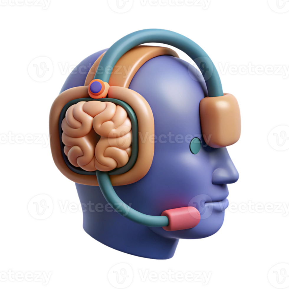 magnificent abstract Neuro Headset User Interface Design Cutout detailed png