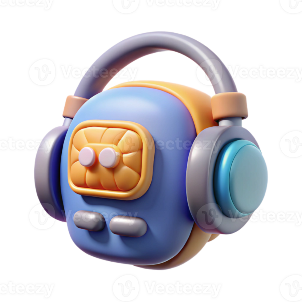 vibrant rustic Neuro Headset User Interface Design Cutout exclusive png