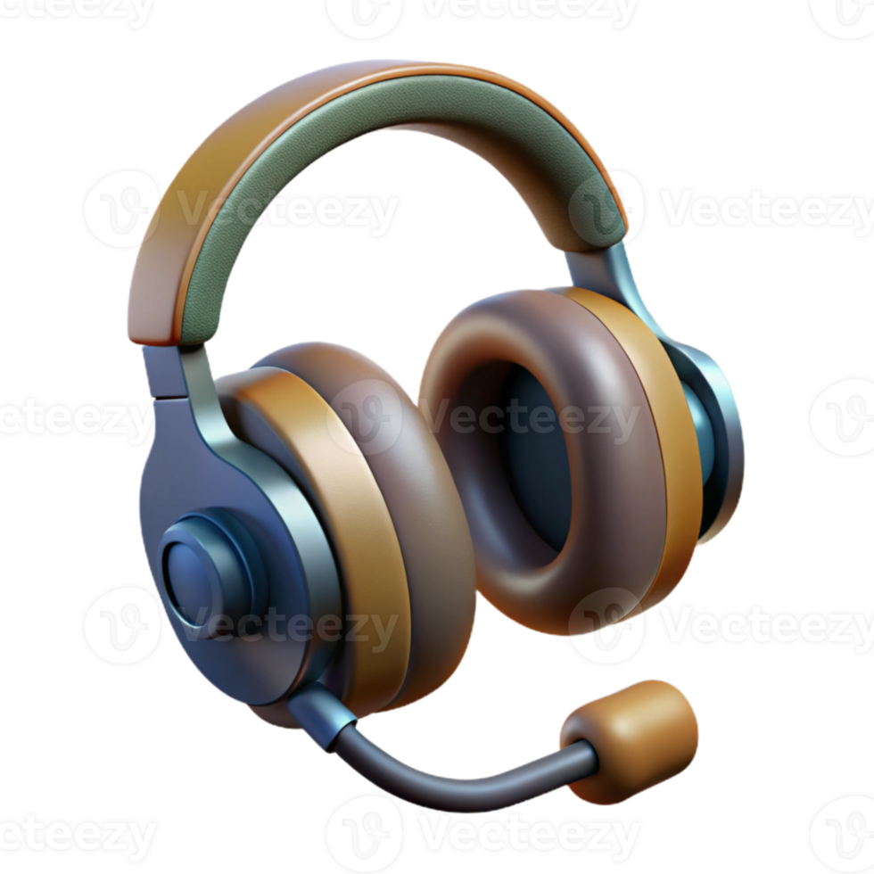 stunning artistic Neuro Headset with Earpiece Side View Isolated Element exclusive png