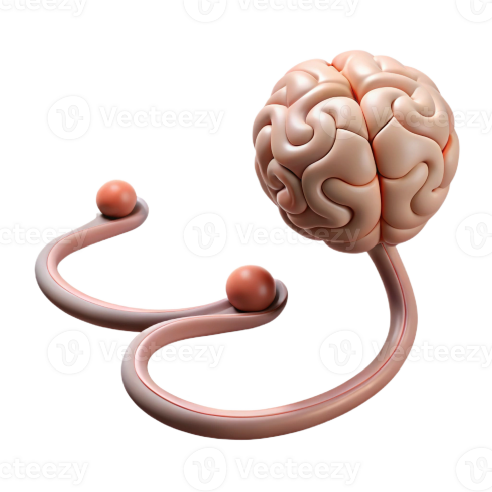 impressive creative Neurological Pathway Illustration Isolated Transparent Background genuine png
