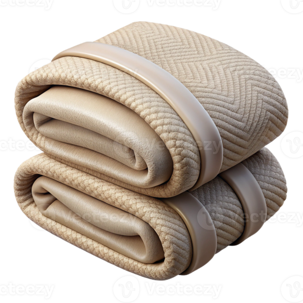 beautiful contemporary Neutral Tone Blanket Folded Neatly Cutout genuine png