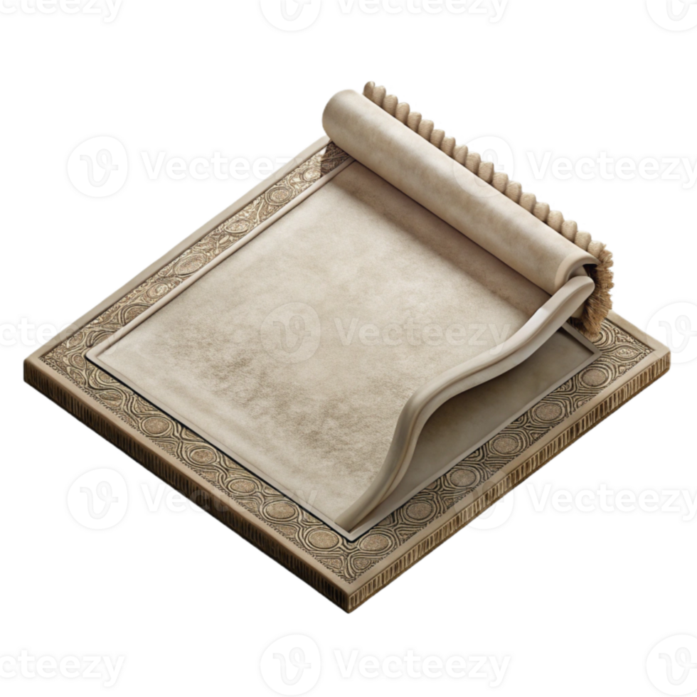 impressive abstract Neutral Tone Rug Corner Isolated Transparent Background high quality png