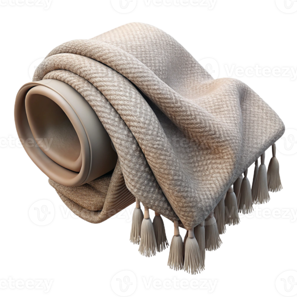 magnificent classic Neutral Tone Throw Blanket Isolated Transparent Background png