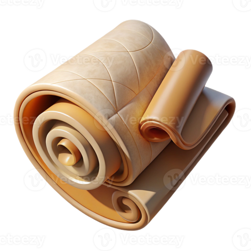 beautiful artistic Newspaper Rolled Wall Decor Spiral Pattern Transparent Background original png